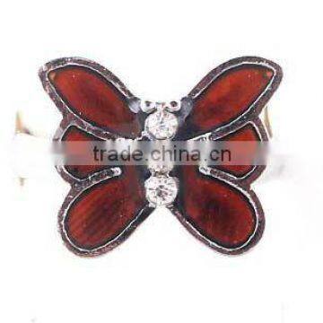 Different Elegant Shaped Butterfly Rings 12 Colors Mood Ring for Sale
