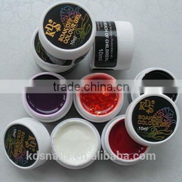 Salon product high quality color thick uv gel for nail art paint