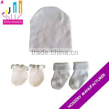 new born baby hats mitten set 3pcs set