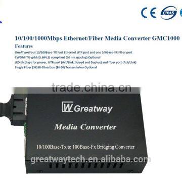 10/100/1000Mbps Ethernet/Fiber Media Converter GMC100/GMC1000