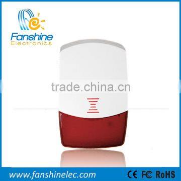 Fanshine 868Mhz Indoor Wireless Alarm Siren with rechargeable battery