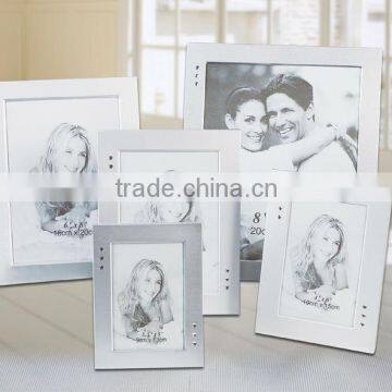 popular aluminium photo frame with plastic diamond