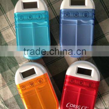 Vibrative Medicine timer,new pill box timer electrical Reminder pill box with alarm timer