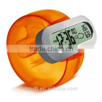 ECO Friendly Wheel Shape Alarm Water Energy Clock, No Battery Fancy Digital Alarm Clock,weather Forecast Clock photo-2