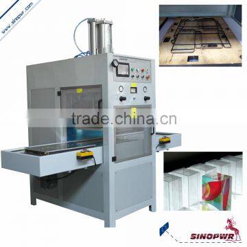 Slide plate high frequency blister PET soft crease box making machine