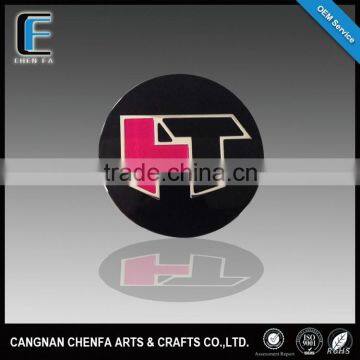 Promotional adhesive round acrylic custom badge