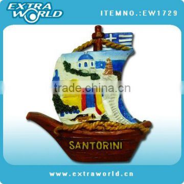 Santorini polyresin souvenir fridge magnet