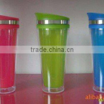 Double walled plastic gift cup/advertising cup