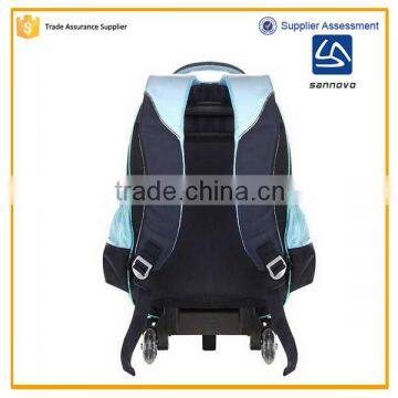 New Product High Quality Waterproof Nylon Cartoon School Bag With Wheels Bright Supplier's Choice photo-4
