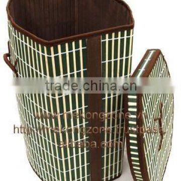 Foldable laundry storage basket