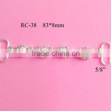 Stock hot selling pearl rhinestone connector for headband/hairwear(RC-38)