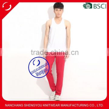 Custom wholesale cotton spandex mens jogger sport pants in bulk