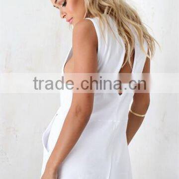 2015 Montpellier White Onesie Jumpsuit Shorts Adult Short Jumpsuit Quality Choice photo-2