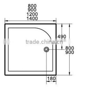 CUPC Showers Tray,fiberglass Shower Tray,cupc Acrylic Base With Tile Flange photo-4