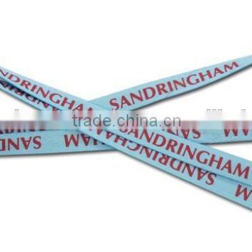 Polyester custom heat transfer logo cheap shoelaces