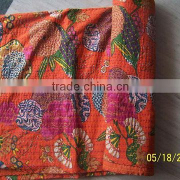 LOVELY HANDMADE MULTI COLURED KANTHA BEDSPREADS