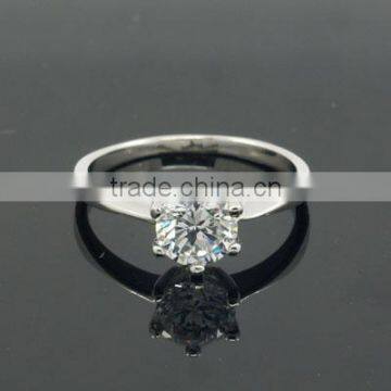 DSC08217 CZ Single Stone Ring in 925 Sterling Silver Jewelry Fine Jewelry