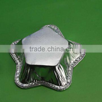 Aluminum Foil Food Containers Star-shape Cake Pans Aluminum Cup Egg Tart Tray Disposable Cup/aluminum Foil Muffin Pan photo-4