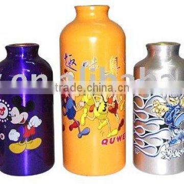 Heat Transfer Printing sticker of metal bottles