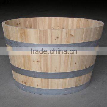 garden wooden barrels tub