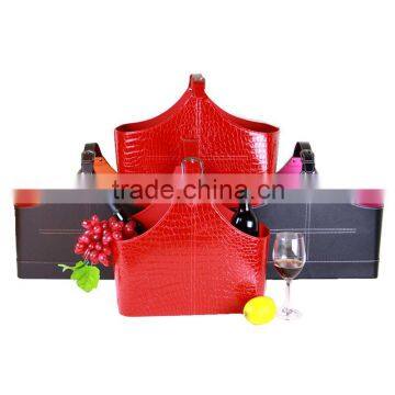 Top Grade Leather Gift Basket Hotel Special Gift Basket Originality Spring Festival Gift Basket Festival Gift Packing Factory