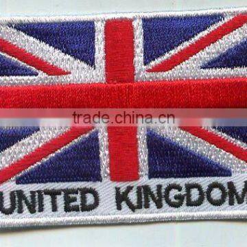 FLAG embroidery patch/custom flag embrodiery patch