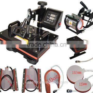 Light-weighted Slided combo 8 in 1 heat transfer sublimation machine