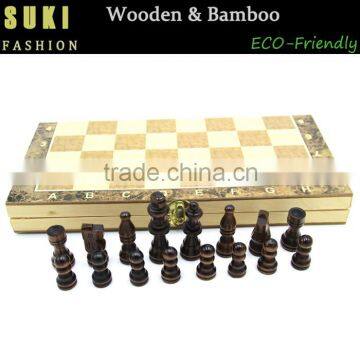 Folding Chess Board Wooden Chess Games