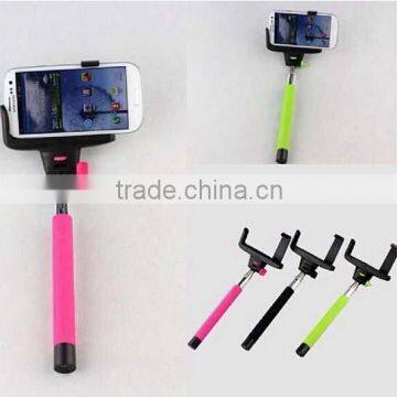 New selfie portrait stick monopod/wireless bluetooth monopod/selfie monopod bluetooth,many colors available