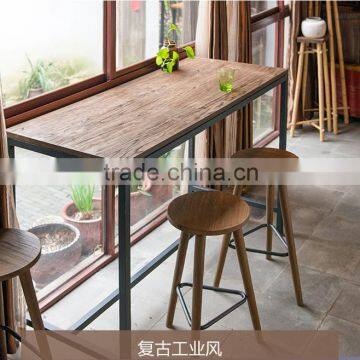 Solid Wood High Retro Bar Stools HLM-3011 photo-2