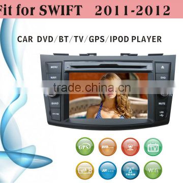 2 din car dvd player tv antenna fit for Suzuki Swift 2011 - 2012 with radio bluetooth gps tv