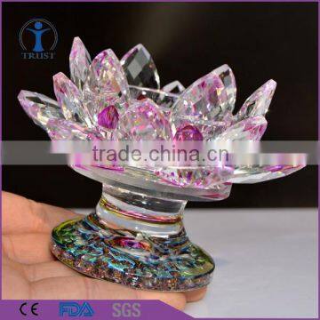 New decoration lotus flower shaped glass candle holder