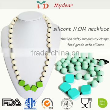 Mix Style silicoen teething beads necklace