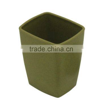 Modern Olive Green Rectangular Plastic Tumbler