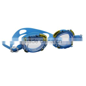 One piece goggles of silicon swimming goggle