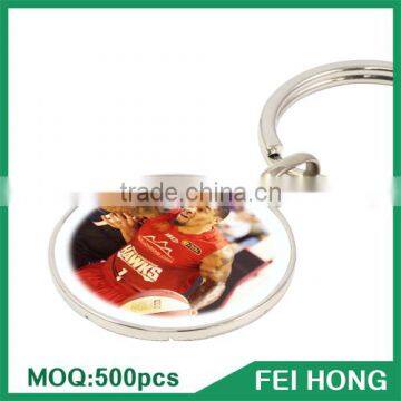 Wholesale Bulk Two Sided Basketball Advertising Customized Key Ring photo-5