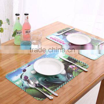 2016 Hot sale OEM ODM design 3D EVA coaster/plastic placemat for promotional gifts