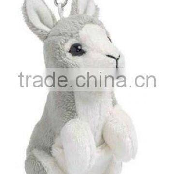 Plush Kangaroo Shaped Keychain Toy
