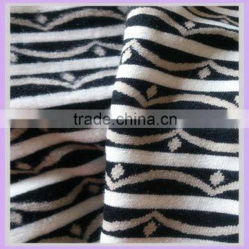 wool fabric flimsy fabric knit wool sweater fabric black and white stripe fur