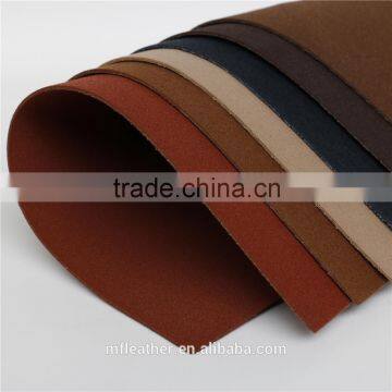 breathable pu leather fabric,suede leather for shoe upper, soft