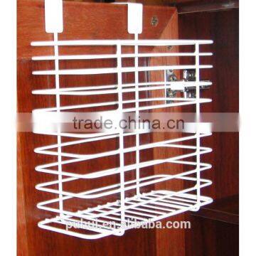 over the cupboard hanging wire basket holder