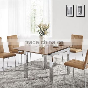 Extendable Glass Dining Table Luxury Dining Room Set