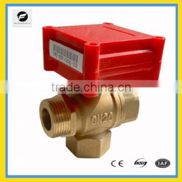 3 way motor control valve DC9V-24V 15mm for electric control water treatment