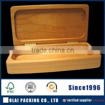 unfinished high quality fancy wooden gift pen case