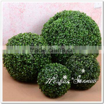 Plastic material simulation Milan grass ball for hotel wedding decoration