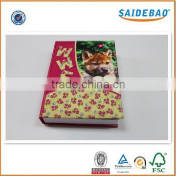 Popularity promotional colorful customer design notebook, embroidery cartoon picture notebook