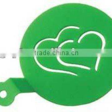 Holiday heart shape cake decorating design plastic cake stencil