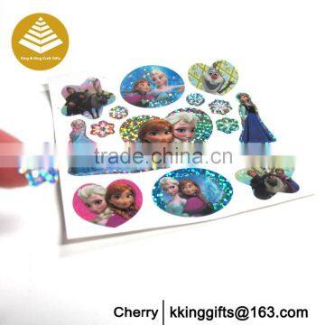 Smilie face carton flashing reflect light tape paper sticker
