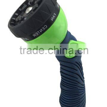 8 Patterns Thumb Control Metal Hose Nozzle Water Spray gun