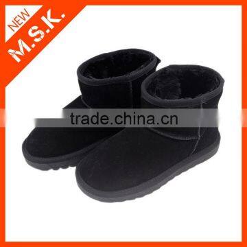 New products winter faux lady winter leather shoes
